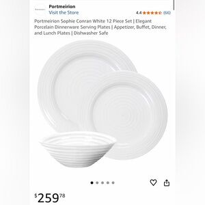 Sophie Conran White 12 Piece Set. Elegant Set. Portmeirion